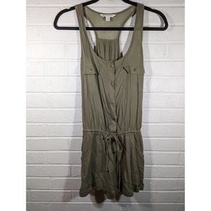 American Eagle Olive Green Summer Sleeveless Romper Women's Size XS